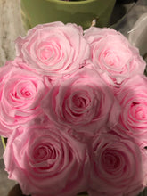 Load image into Gallery viewer, Heavenly 7 collection pink roses light green box - MCROSES.COM