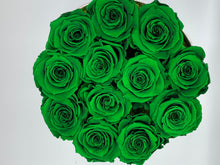 Load image into Gallery viewer, Dozen Everlasting Preserved Emerald Green Roses - MCROSES.COM
